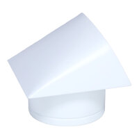 Au&szlig;enluft-Anschlussstutzen mit integriertem Insektenschutzgitter und Abdeckung aus galvanisiertem Stahl &Oslash; 180 mm, wei&szlig;