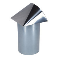 Au&szlig;enluft-Anschlussstutzen mit herausnehmbarem Insektenschutzgitter und Edelstahlabdeckung &Oslash; 160 mm