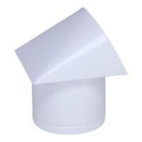 Au&szlig;enluft-Anschlussstutzen mit herausnehmbarem Insektenschutzgitter und Edelstahlabdeckung, &Oslash; 160 mm, wei&szlig;