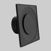 Tellerventil 150 quadratisch, schwarz