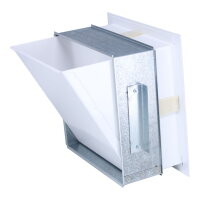 Open Air 2 Ventilationsbox mit Luftleitblech, 260 x 260 mm, wei&szlig;