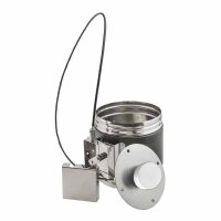 Edelstahl-Hafnerklappe Ø 250 mm mit VA Bowdenzug...