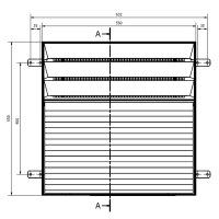 Open Air Wall mit Stahlfront und 8 x 8 Verbinder