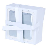 Kipp-Putzt&uuml;r S Edelstahl, 145 x 145 mm, wei&szlig;
