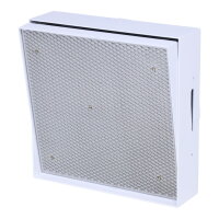 Kipp-Putztür L Edelstahl, 220 x 220 mm, weiß