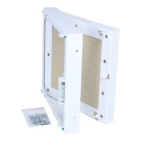 Revisionst&uuml;r Click Vermiculite S, mit Click-Open, 300 x 300 mm, wei&szlig;