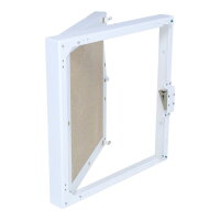 Revisionst&uuml;r Click Vermiculite M, mit Click-Open, 400 x 400 mm, wei&szlig;