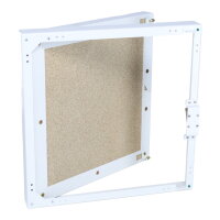 Revisionst&uuml;r Click Vermiculite M, mit Click-Open, 400 x 400 mm, wei&szlig;