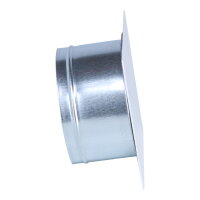 Putzdeckel quadratisch, &Oslash; 125 mm, Frontplatte 145 x 145 mm, wei&szlig;
