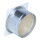 Putzdeckel quadratisch, Ø 125 mm, Frontplatte 145 x 145 mm, weiß