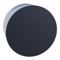 Putzdeckel rund, &Oslash; 125 mm, Frontplatte &Oslash; 145 mm, SCHWARZ matt