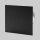 Putzdeckel quadratisch, Ø 125 mm, Frontplatte 145 x 145 mm, SCHWARZ matt