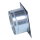 Putzdeckel quadratisch, Ø 125 mm, Frontplatte 145 x 145 mm, SCHWARZ matt