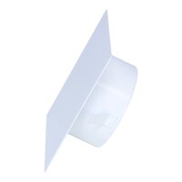 Blinddeckel Ø 120 mm, quadratisch 180 mm, weiß
