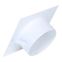 Blinddeckel &Oslash; 120 mm, quadratisch 180 mm, wei&szlig;
