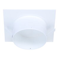 Blinddeckel &Oslash; 120 mm, quadratisch 180 mm, wei&szlig;