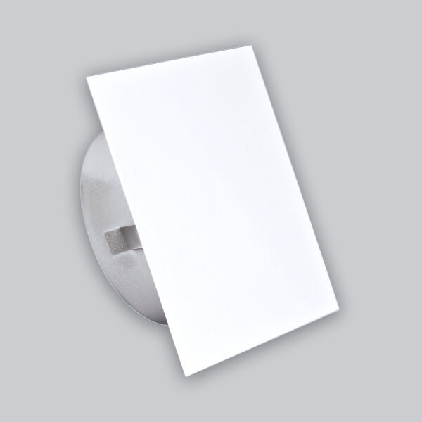 Blinddeckel Ø 130 mm, quadratisch 180 mm, weiß