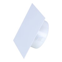 Blinddeckel Ø 130 mm, quadratisch 180 mm, weiß