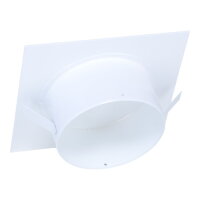Blinddeckel &Oslash; 130 mm, quadratisch 180 mm, wei&szlig;