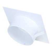 Blinddeckel &Oslash; 130 mm, quadratisch 180 mm, wei&szlig;
