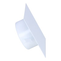 Blinddeckel &Oslash; 130 mm, quadratisch 180 mm, wei&szlig;