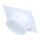 Blinddeckel Ø 130 mm, quadratisch 180 mm, weiß