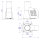 Ø 150 mm Rauchsauger Modell ›Quadrat‹ mit Bodenplatte, Edelstahl