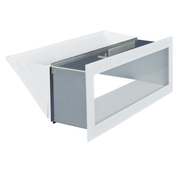 Open Air 4 Ventilationsbox mit Luftleitblech, 400 x 150 mm, weiß