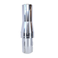 &Oslash; 250 mm - Rauchsauger Modell &rsaquo;Rund&lsaquo; zum Einstecken &Oslash; 200 mm, Edelstahl, inkl. Reduzierung von &Oslash; 250 mm auf &Oslash; 200 mm, mit verl&auml;ngertem Einschub 330 mm